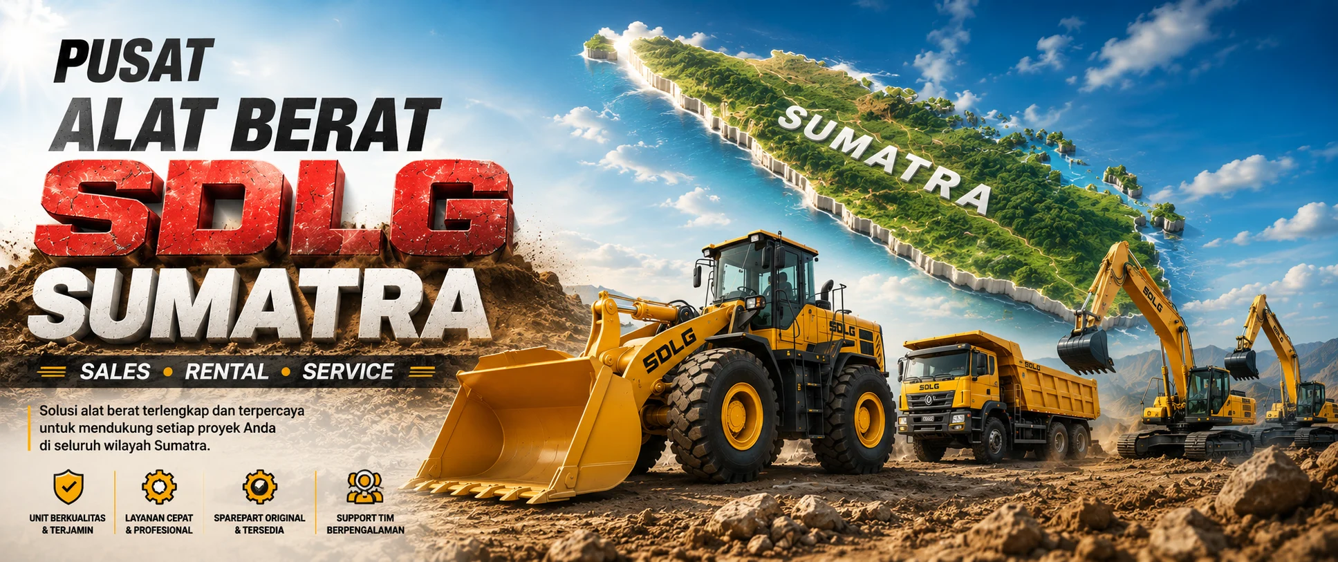 SDLG SUMATRA - ALAT BERAT SUMATRA - EXAVATOR SUMATRA